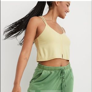 Aerie ribbed crop top bralette